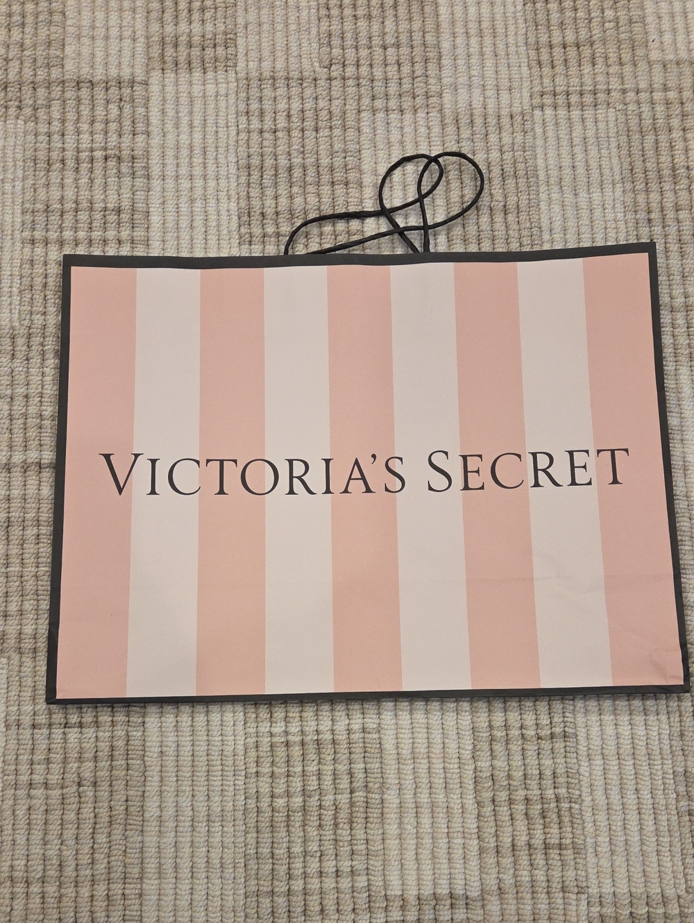 Victoria's Secret Pink Stripe Paper Bag
